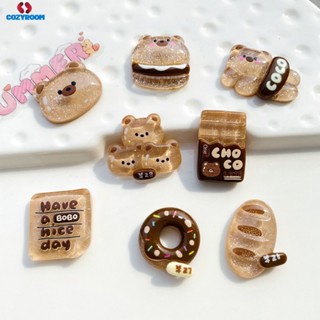 การ์ตูนหมีใส DIY Crocs Charm DIY เคสโทรศัพท์ DIY ตกแต่ง DIY Crocs Jibbitz Diy อุปกรณ์เสริม Diy Hairpin ตกแต่ง cynthia cynthia