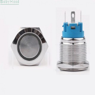 【Big Discounts】Versatile Waterproof Momentary Push Button Switch (19mm 12 24V Vandal Proof LED)#BBHOOD