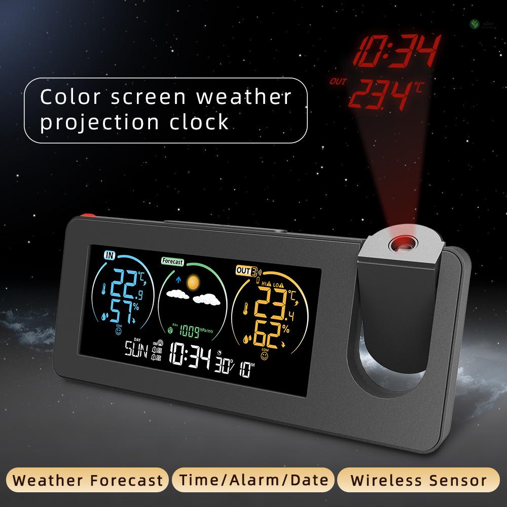 พร้อมส่ง-fj3538-ใหม่-นาฬิกาปลุกดิจิทัล-หน้าจอสี-อุณหภูมิ-และความชื้น