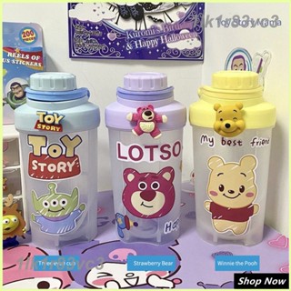 500ml ขวดน้ำเก็บความเย็นลายการ์ตูน  LOTSO หมีสตรอเบอร์รี่ เด็กผู้หญิง ขวดน้ำ เด็ก ไป โรงเรียน ขวดน้ำ เด็ก ไป โรงเรียนอ