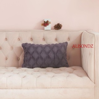 Alisondz ปลอกหมอน 1 ชิ้น สีพื้น 30x50 ซม. สําหรับห้องนั่งเล่น, เตียงสี่เหลี่ยมผืนผ้า ตุ๊กตาสี่เหลี่ยมขนมเปียกปูน ผ้าฝ้าย ตกแต่งโซฟา