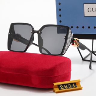 Gucc แว่นตากันแดด กรอบสี่เหลี่ยม ขนาดเล็ก สไตล์อเมริกันย้อนยุค สําหรับผู้หญิง และผู้ชาย