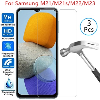 เคสโทรศัพท์มือถือกระจกนิรภัย สําหรับ Samsung M21 2021 M21s M22 M23 M 21 22 23m 22 M 23m N21 N coque Samsun Samsumg Sansung