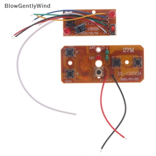 Blowgentlywind บอร์ดรับส่งสัญญาณ 4CH 27MHz PCB สําหรับรถบังคับ BGW