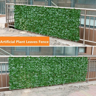 0.5*1M Artificial Faux Ivy Leaf Hedge Panels Privacy Screening Garden Fence Wedding Party Christmas New Year Decor