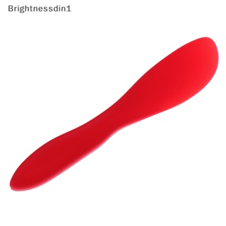 [Brightnessdin1] ไม้พายพลาสติก PP ทนทาน อเนกประสงค์ สีแดง สําหรับทําเบเกอรี่ คุกกี้ เนย ขนมหวาน DIY 1 ชิ้น