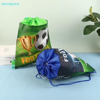 Abongsea กระเป๋าเป้สะพายหลัง ลายฟุตบอล สีเขียว สําหรับเด็กผู้ชาย 1 ชิ้น