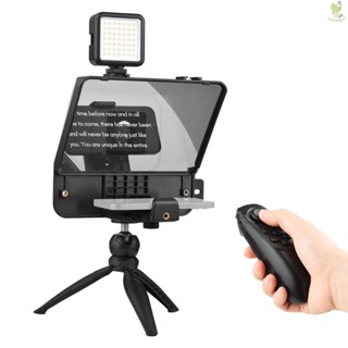 Andoer A10 ชุดพรอมพ์เตอร์กล้อง DSLR พร้อมที่วางโทรศัพท์มือถือ LED 8.9