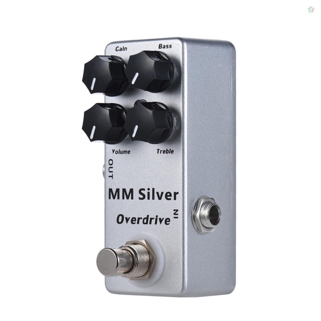 audioworld-moskyaudio-mm-แป้นเหยียบเอฟเฟคกีตาร์ไฟฟ้า-แบบโลหะ-สีเงิน
