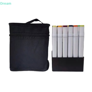 &lt;Dream&gt; กระเป๋าเครื่องเขียน กระเป๋าปากกามาร์กเกอร์ ผ้าแคนวาส มีซิป จุของได้เยอะ แบบพกพา ลดราคา