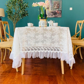 ถูกที่สุด ผ้าปูโต๊ะ ผ้าปูโต๊ะลูกไม้ ทรงเหลี่ยม,ของใช้ในครัวเรือน