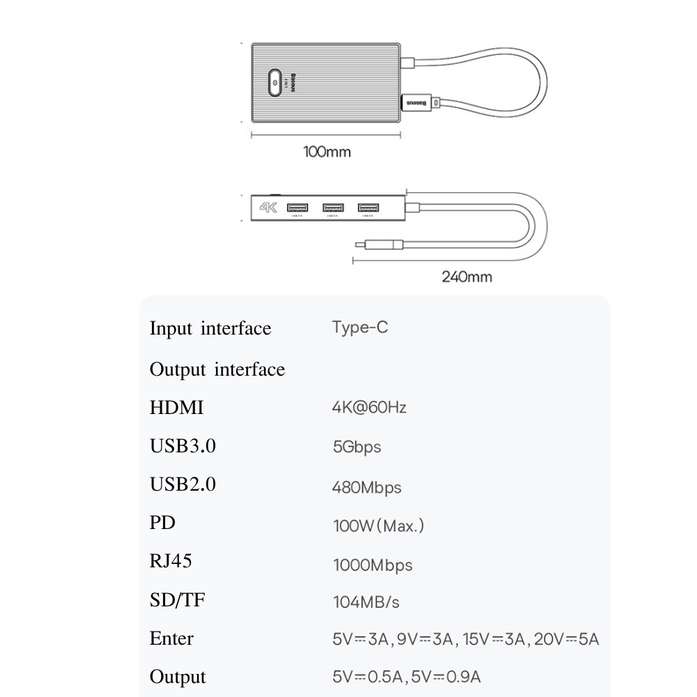 baseus-ฮัปอแดปเตอร์-type-c-usb-hub-6-in-1-for-laptop-computer-อุปกรณ์สำหรับโอนถ่ายข้อมูล-อุปกรณ์เชื่อมต่อ-อะแดปเตอร์