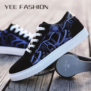 YEE Fashion รองเท้า ผ้าใบผู้ชาย ใส่สบาย ใส่สบายๆ สินค้ามาใหม่ แฟชั่น ธรรมดา เป็นที่นิยม ทำงานรองเท้าลำลอง YD23032801