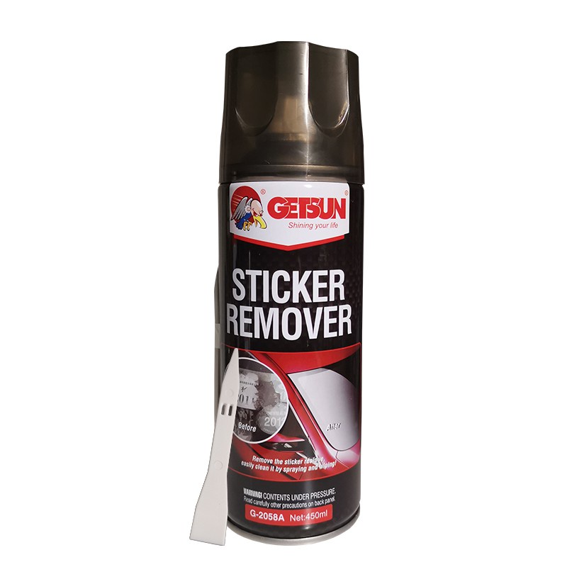 ภาพหน้าปกสินค้าสเปรย์ล้างคราบกาว ลอกคราบสติ๊กเกอร์ สเปรย์ลอกกาว ขจัดคราบกาว ลอกสติกเกอร์ Getsun Sticker Remover 450ml จากร้าน carlack88 บน Shopee