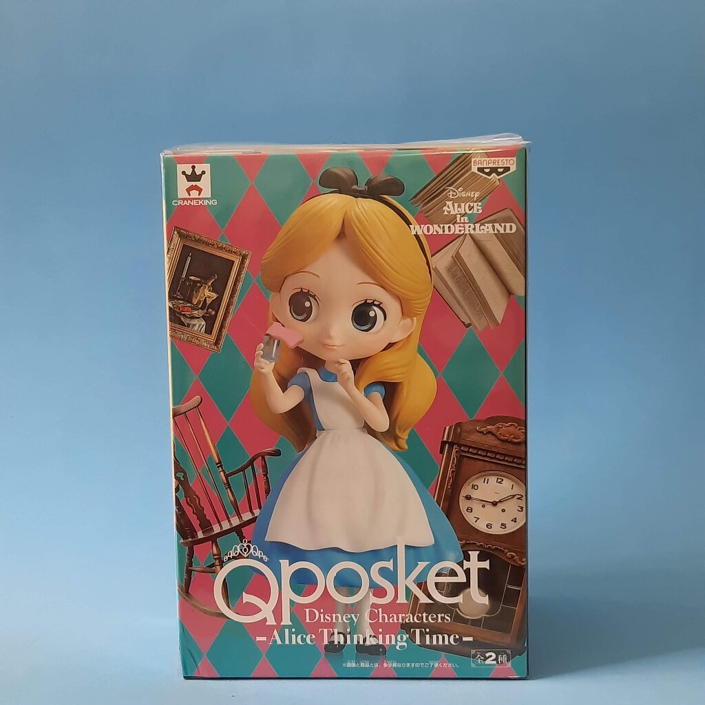 qposket-disney-characters-alice-thinking-time-alice-in-wonderland-โมเดลเจ้าหญิงดิสนีย์-อลิซ-ของแท้ใหม่