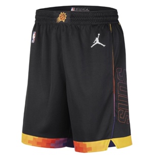 NBA Season 23 Phoenix Suns กางเกงบาสเก็ตบอล ขาสั้น ทรงหลวม สีดํา สําหรับผู้ชาย