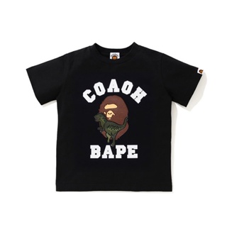 ℗BAPE x COACH Kids Tshirt Baby milo 3D Dinosaur Embroidery Short-sleeve Shirts_02