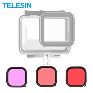 GoPro 12 / 11 / 10 / 9 Telesin Waterproof Case Red Filters 3 ฟิลเตอร์ ใส่ได้กับเคสกันน้ำของ Telesin เท่านั้น