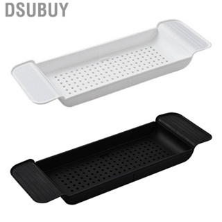 Dsubuy Bath Caddy Tub Table  Plastic Material Bathtub Tray Wearable Durable for Restroom