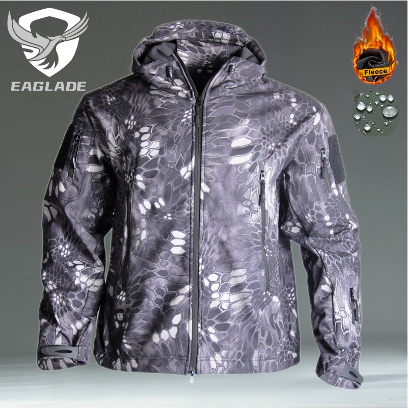 eaglade-เสื้อแจ็กเก็ตยุทธวิธี-ผ้าฟลีซ-แบบนิ่ม-กันน้ํา-สีดํา-สําหรับผู้ชาย-ydjx-rk-cfy