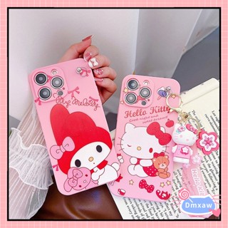 เคสโทรศัพท์มือถือ ลายการ์ตูนเฮลโลคิตตี้ เมโลดี้ สําหรับ Samsung Galaxy S10 4G S10 S9 S8 Plus S10+ S9+ S8+ S10E S7 Edge A8 Plus A9 A8 A7 2018 A6 Plus 2018 J8 2018 A7 A5 2017