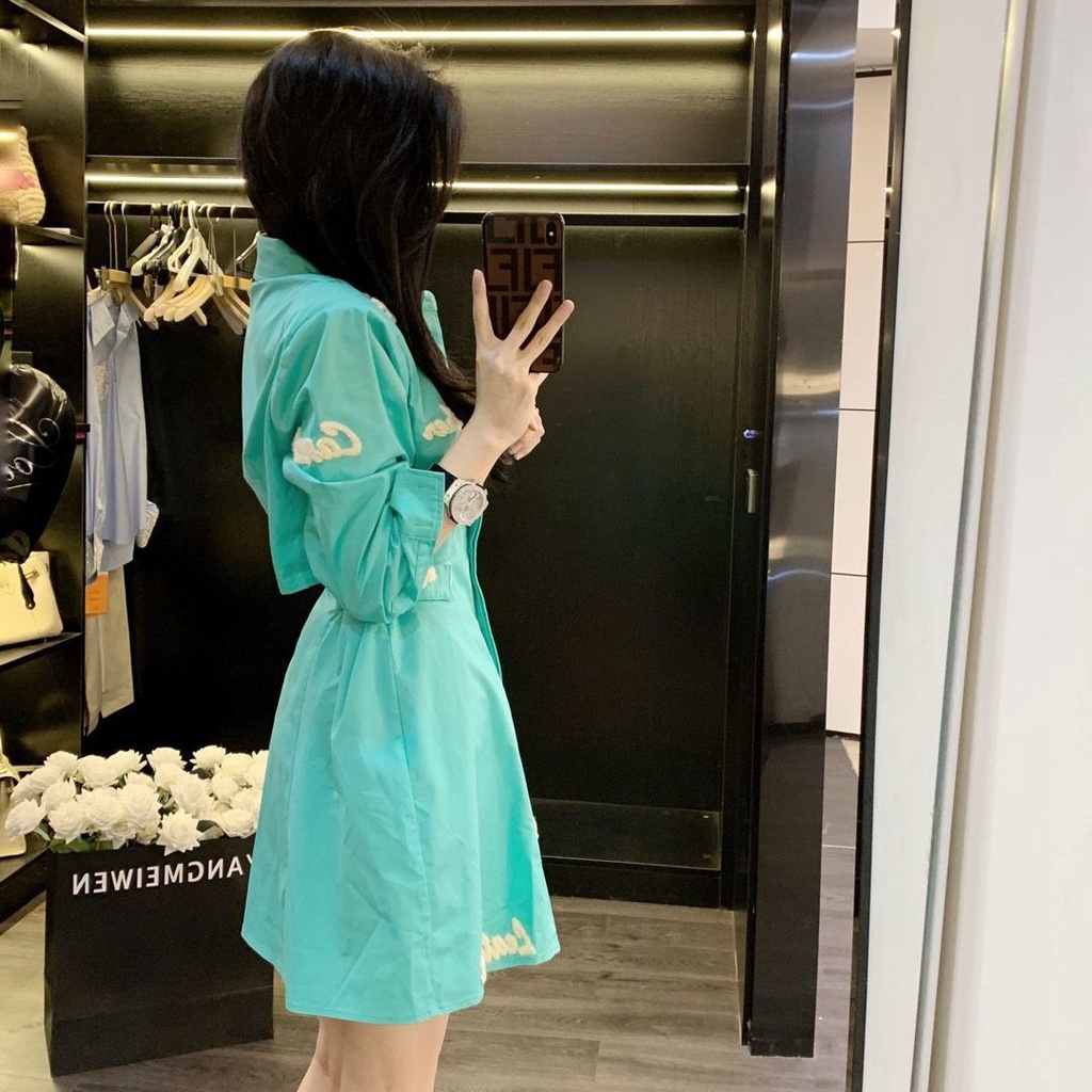 leathercat-dress-spring-dress-2023-new-french-style-waist-show-thin-small-shirt-skirt