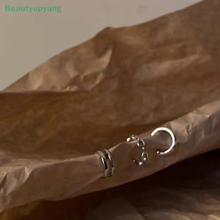 [Beautyupyang] 3 ชิ้น / เซต คลิป ต่างหู สําหรับผู้หญิง ทุกเพศ มินิมอล แฟชั่น กระดูกอ่อน ห่วง ต่างหู ชุด ข้อมือ เจาะปลอม คลิปบนต่างหู
