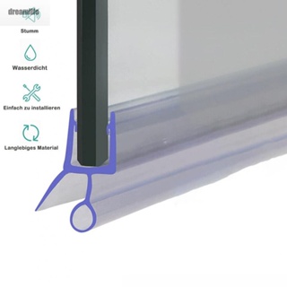 【DREAMLIFE】Rubber Plastic Bath Shower Screen Door Seal Strip For 6/8/10/12mm Glass2pcs 50cm