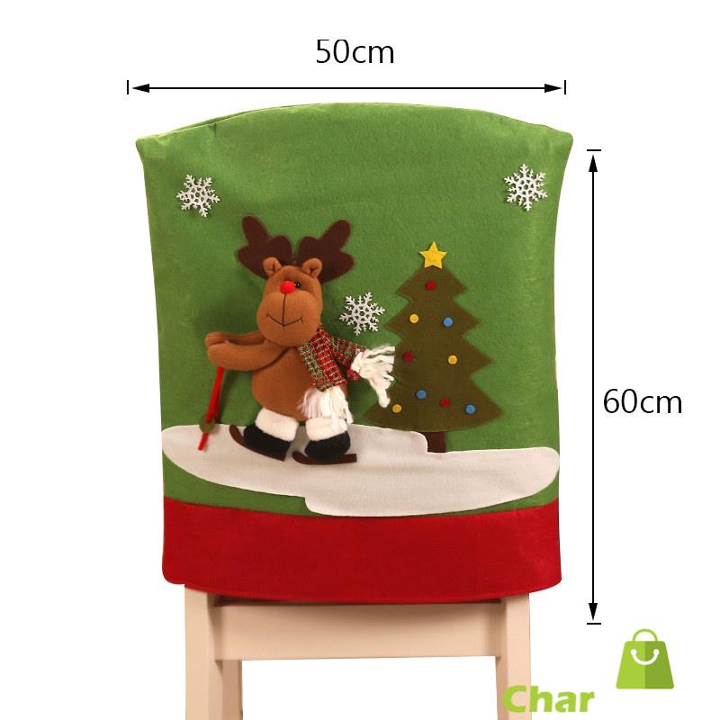 christmas-chair-cover-ตกแต่งคริสต์มาสซานตาคลอสคริสต์มาสสโนว์แมนเก้าอี้ครอบคลุมร้านอาหารโรงแรมวันหยุดจัดเก้าอี้ครอบคลุม