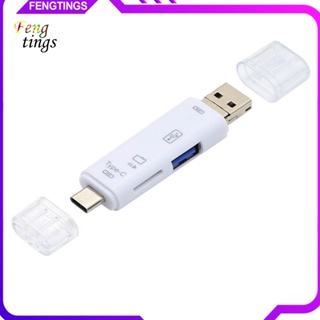 [Ft] เครื่องอ่านการ์ด TF ที่ทนต่อการสึกหรอ สําหรับโทรศัพท์ Mini USB 2.0 OTG Card Reader Plug And Play