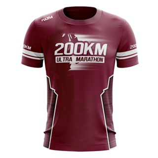 ลดราคา BAJU Ultra Marathon 200KM Finisher BAJU เสื้อยืดวิ่ง - ผ้าคุณภาพสูง - สีมาการอง