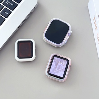 เคสนาฬิกาข้อมือ ชุบไฟฟ้า หลากสี สําหรับ Apple Watch 1-7 38 40 41 42 44