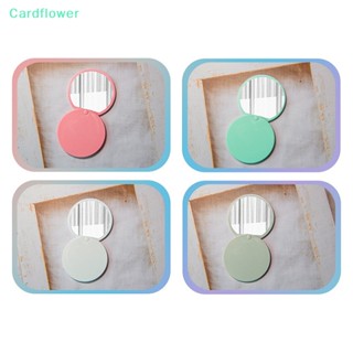 &lt;Cardflower&gt; กระจกแต่งหน้า ขนาดเล็ก แบบพกพา พับได้ แบบสร้างสรรค์