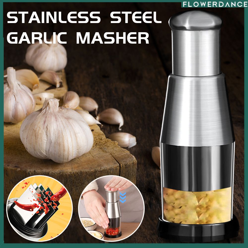 ที่บดกระเทียมแบบมือกด-stainless-steel-garlic-masher-เครื่องบดกระเทียมสับ-เครื่องบดกระเทียมมือแบบมือกด-ดอกไม้