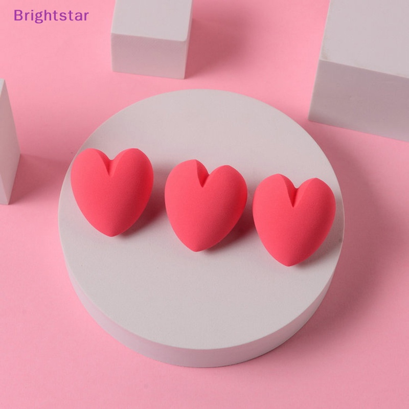 brightstar-พัฟฟองน้ําแต่งหน้า-รูปหัวใจ-แห้ง-และเปียก-1-3-5-ชิ้น