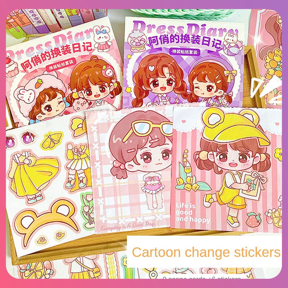 creative-dress-up-sticker-book-diy-creative-cute-dress-up-sticker-set-girl-series-sticker-set-box-hand-account-dress-up-stickers-for-children-gift-cod