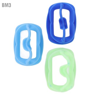 BM3 3 pcs ซิลิโคนเกรดอาหาร Cheek Retractor ทันตกรรมเปิดปากทันตกรรมจัดฟันเปิดปาก