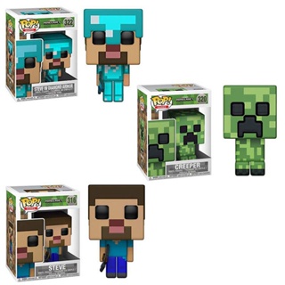 Funko โมเดลตุ๊กตาฟิกเกอร์ Minecraft ขนาดเล็ก เหมาะกับของขวัญวันเกิด ของเล่นสําหรับเด็ก V1WT