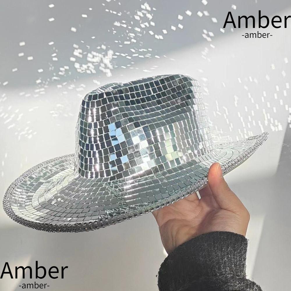 amber-หมวกดิสโก้-แฮนด์เมด-แต่งกลิตเตอร์-สไตล์คาวบอย