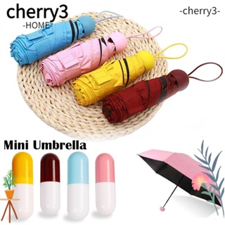 Cherry3 ร่มกันแดด ป้องกันรังสียูวี กันน้ํา ขนาดเล็ก แบบพกพา สําหรับผู้หญิง