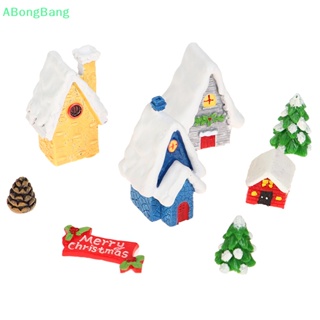 Abongbang ตุ๊กตาไม้จิ๋ว รูปต้นคริสต์มาส ซานต้า นางฟ้า สไตล์วินเทจ สําหรับตกแต่งบ้านตุ๊กตา
