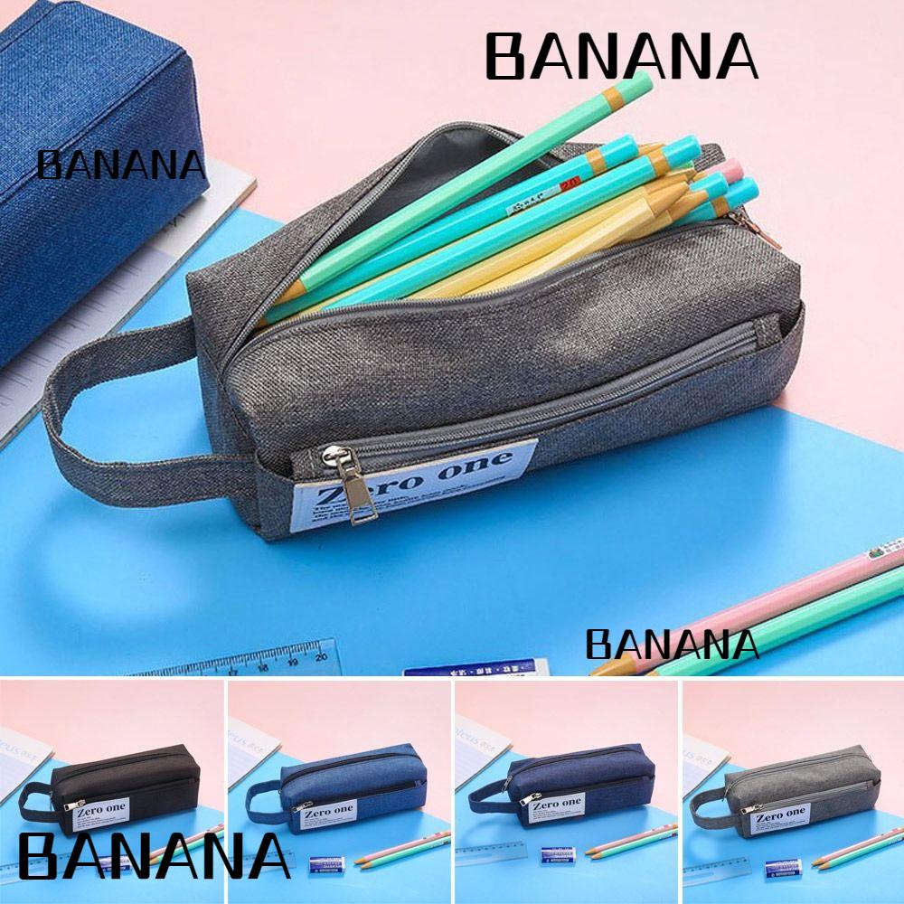 banana1-กระเป๋าดินสอ-ความจุขนาดใหญ่-แบบพกพา-อเนกประสงค์-สําหรับใส่เครื่องเขียน