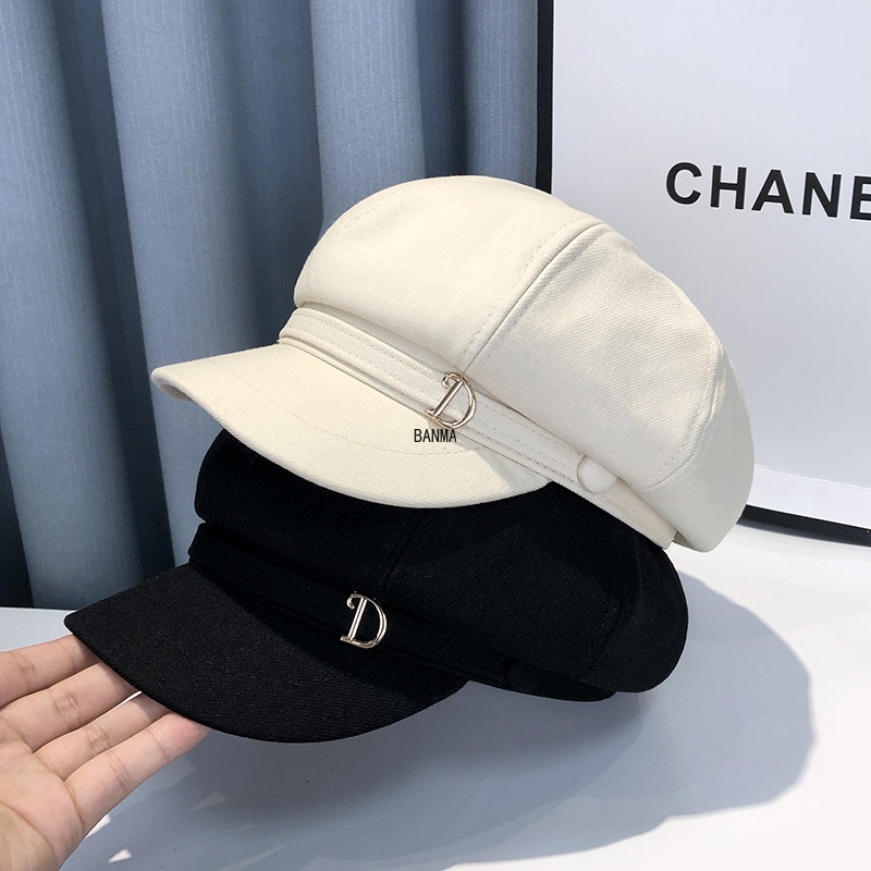 หมวกเบเร่ต์-ทรงแปดเหลี่ยม-สไตล์อังกฤษ-และญี่ปุ่น-แฟชั่นเรโทร