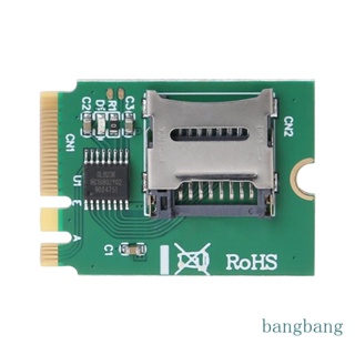 Bang การ์ดรีดเดอร์ M2 NGFF สําหรับ Key A E WIFI Slot เป็น SDHC SDXC TF