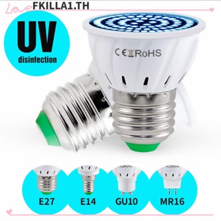 Faccfki หลอดไฟ UV Led E27 E14 MR16 GU10 ฆ่าเชื้อโรค