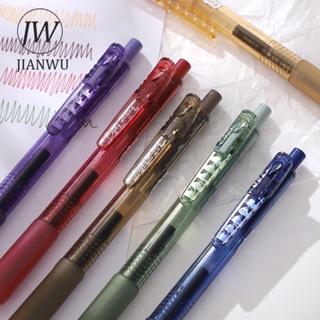 Jianwu ชุดปากกาเจล 0.5 มม. แห้งเร็ว หลากสี สไตล์วินเทจ สําหรับนักเรียน DIY 6 ชิ้น ต่อชุด