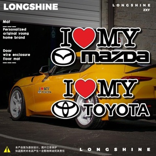 สติกเกอร์สะท้อนแสง ขนาดใหญ่ ดัดแปลง สไตล์ญี่ปุ่น สําหรับติดตกแต่งรถยนต์ Toyota Mazda JDM
