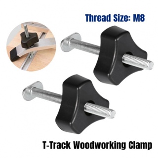 Woodworking Tools Hold Down Clamps M8 T-Track Woodworking Durability Knob Nut