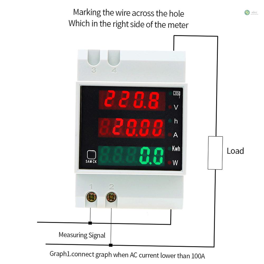 พร้อมส่ง-เครื่องวัดแรงดันไฟฟ้าดิจิทัล-ac80-300v-100a-อเนกประสงค์