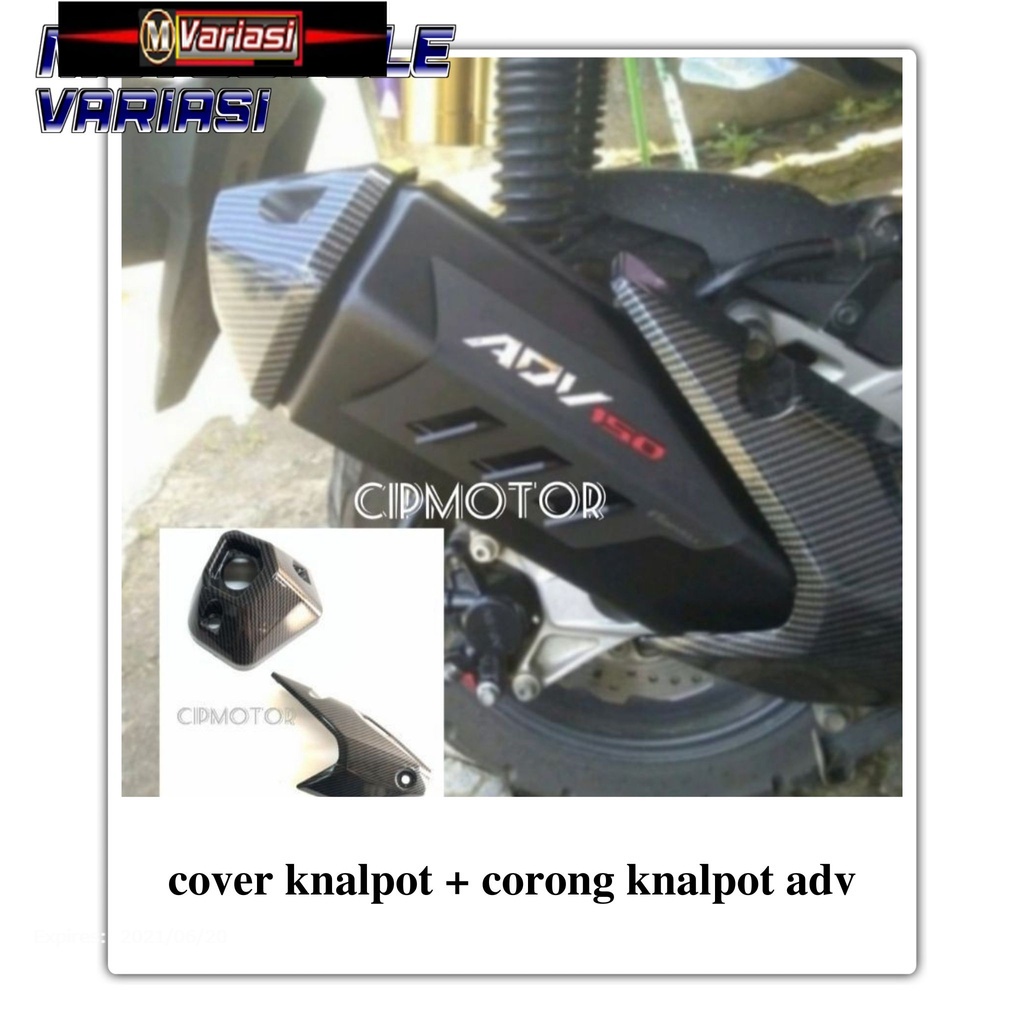 ฝาครอบท่อไอเสียคาร์บอน-สําหรับ-honda-adv-150